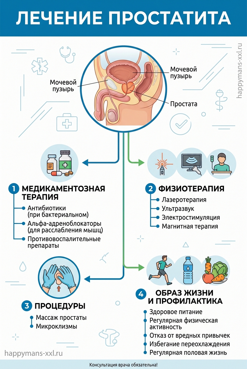 лечение простатита